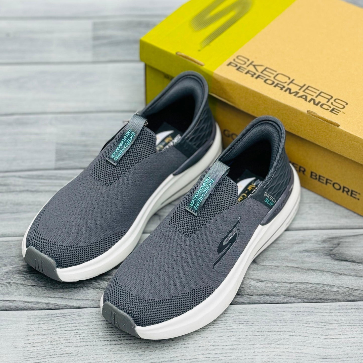 Skecherrs Hyper Burst Memory Foam-GREY