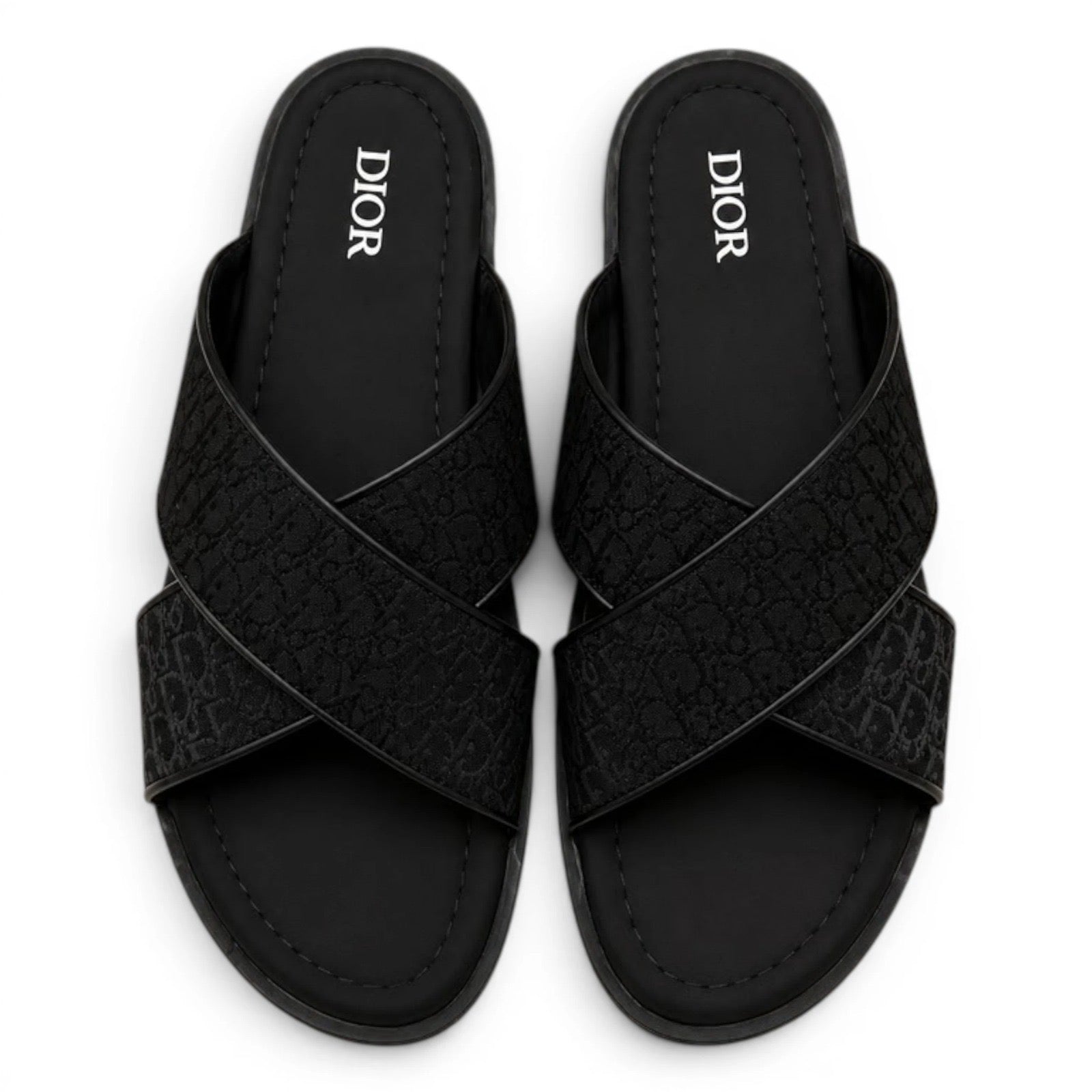 Dor Double Strap Slide - All Black
