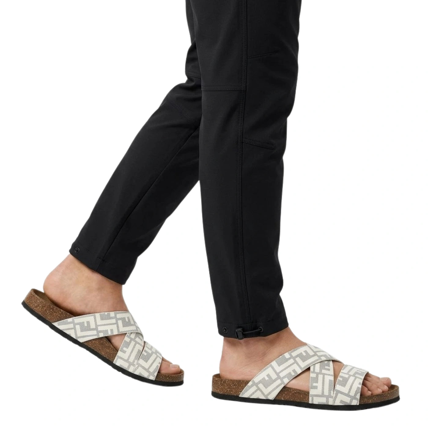 1st Running Cross-Strap Premium Slide “White”