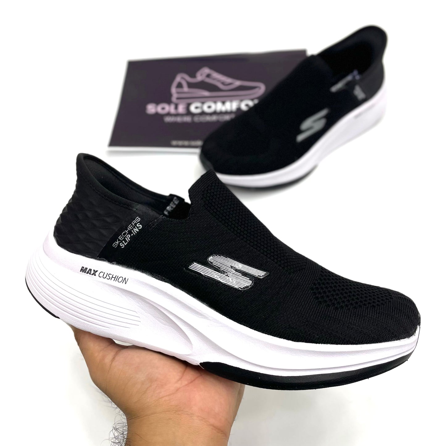 Skechers Slip ins-Archfit-Black & White