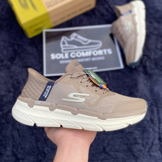 Sketchers Slip Ins Laces-Khakhi