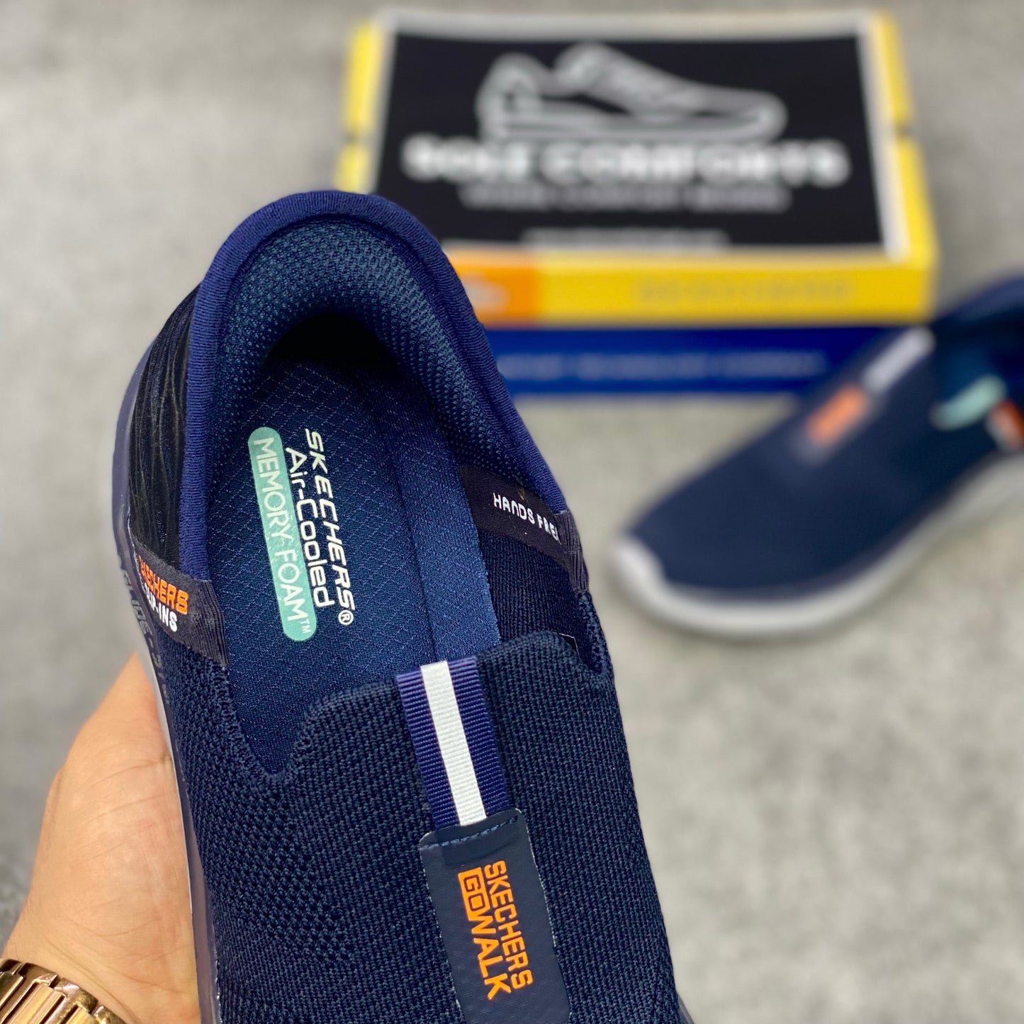 Skechers Go Walk Slip-Ins (Navy)