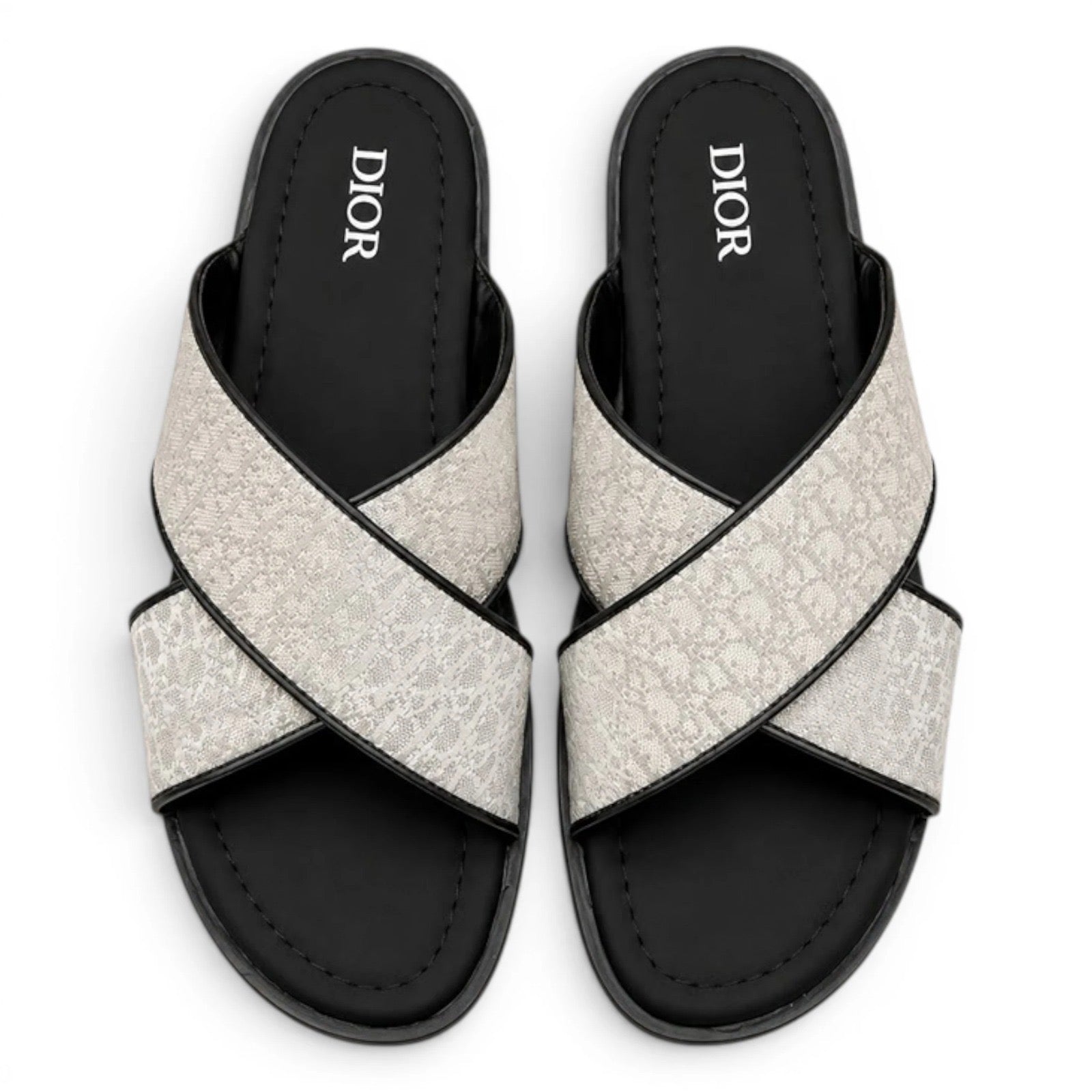 DOR Cross Strap Slide - White