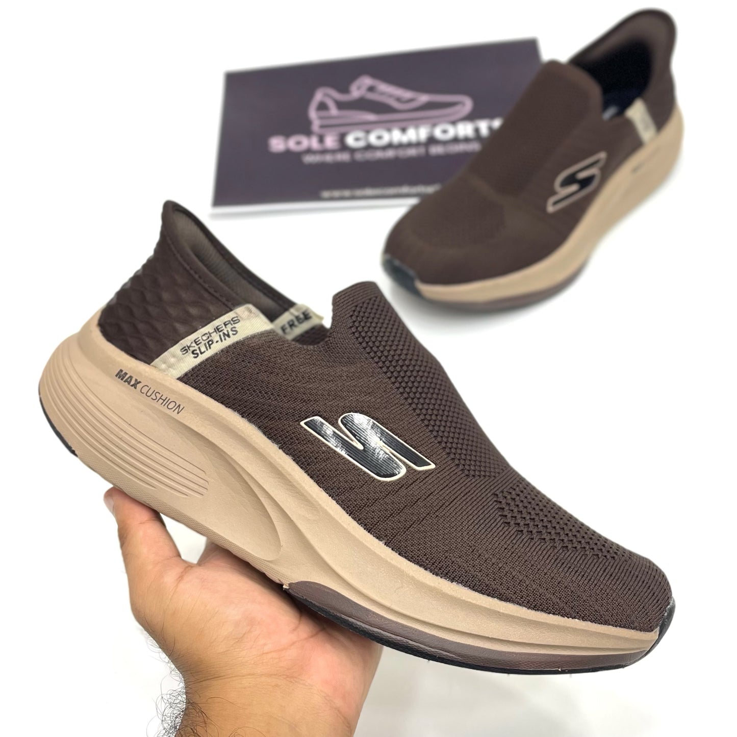 Skechers Slip ins-Archfit-Chocolate Brown