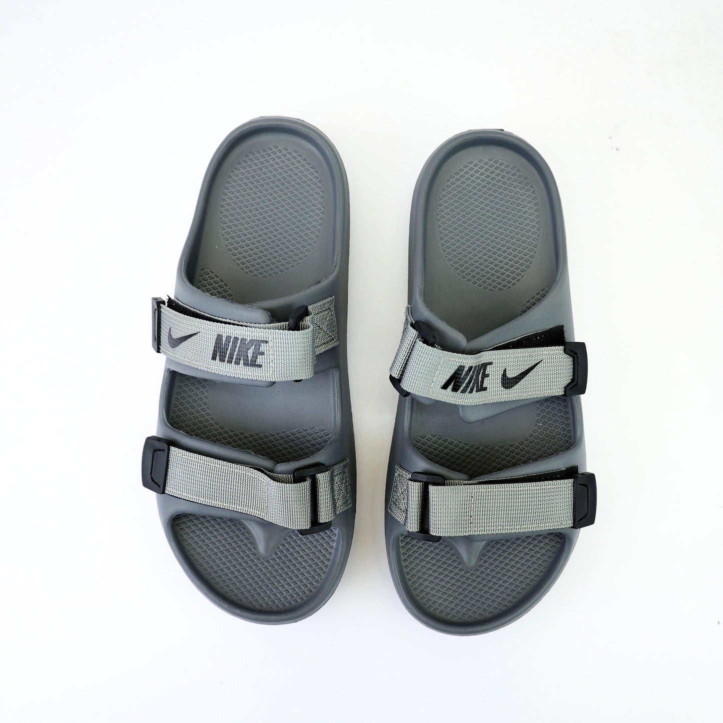 Nike Double Belt Slide-Grey