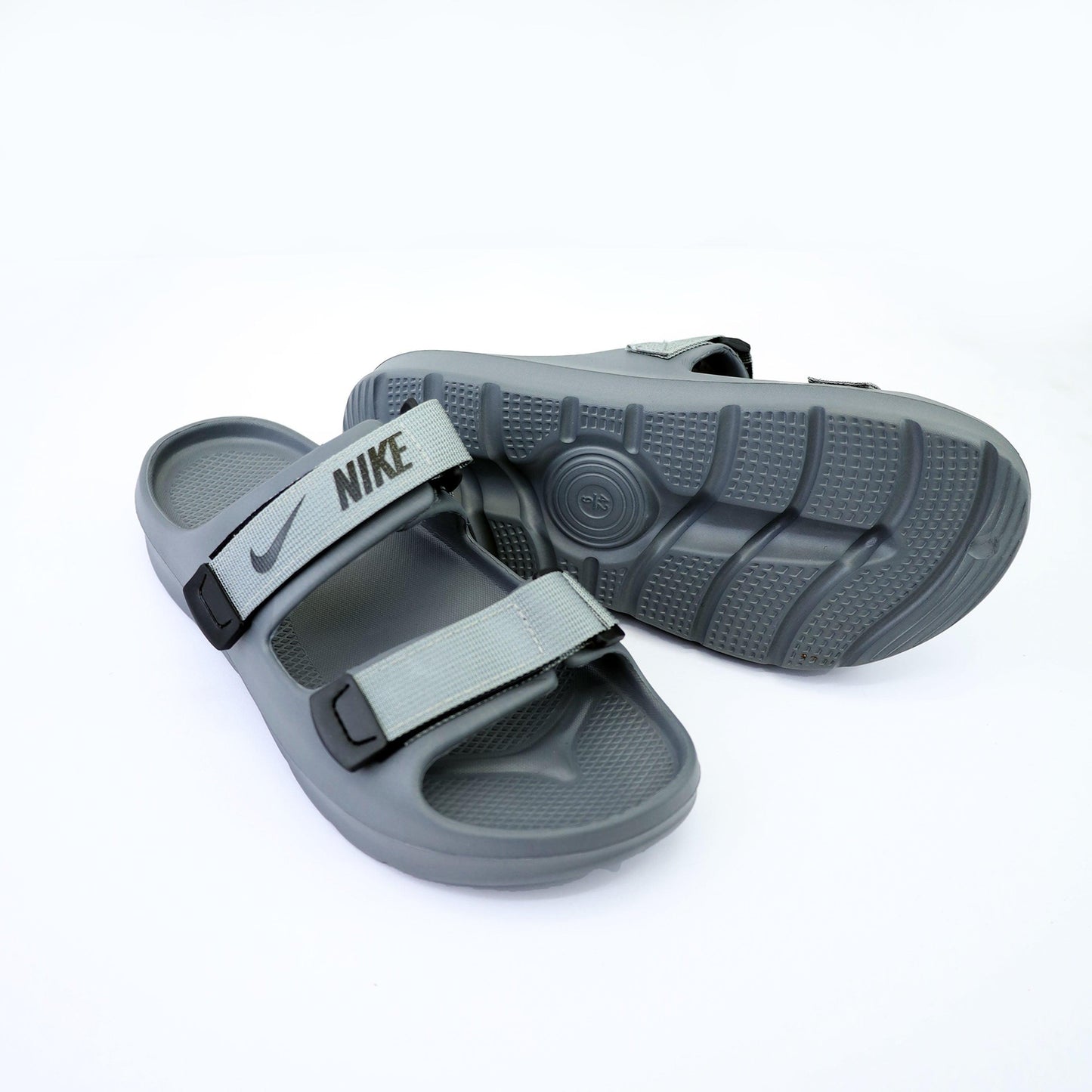 Nike Double Belt Slide-Grey