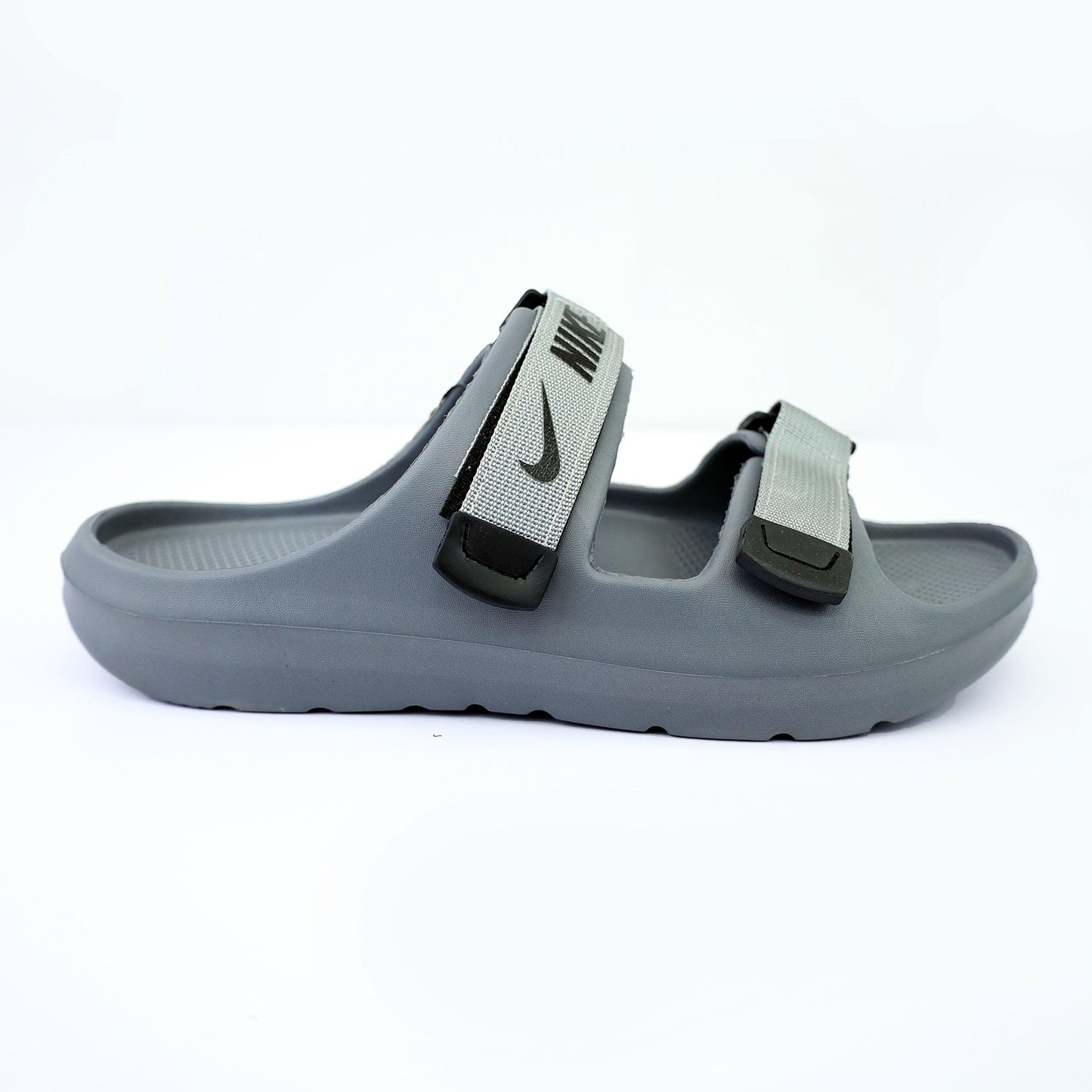 Nike Double Belt Slide-Grey