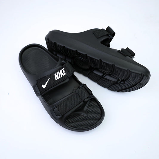 Nike Double Belt Slide-Black