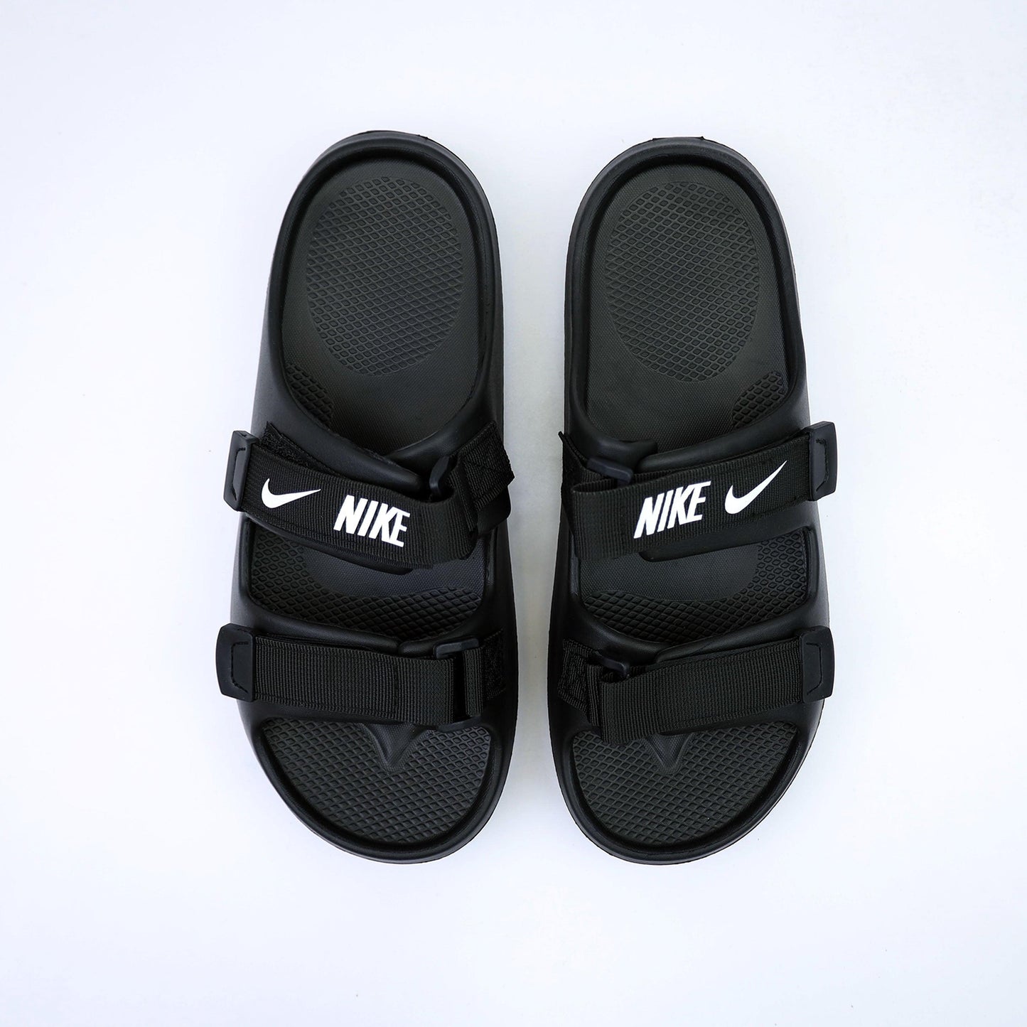 Nike Double Belt Slide-Black