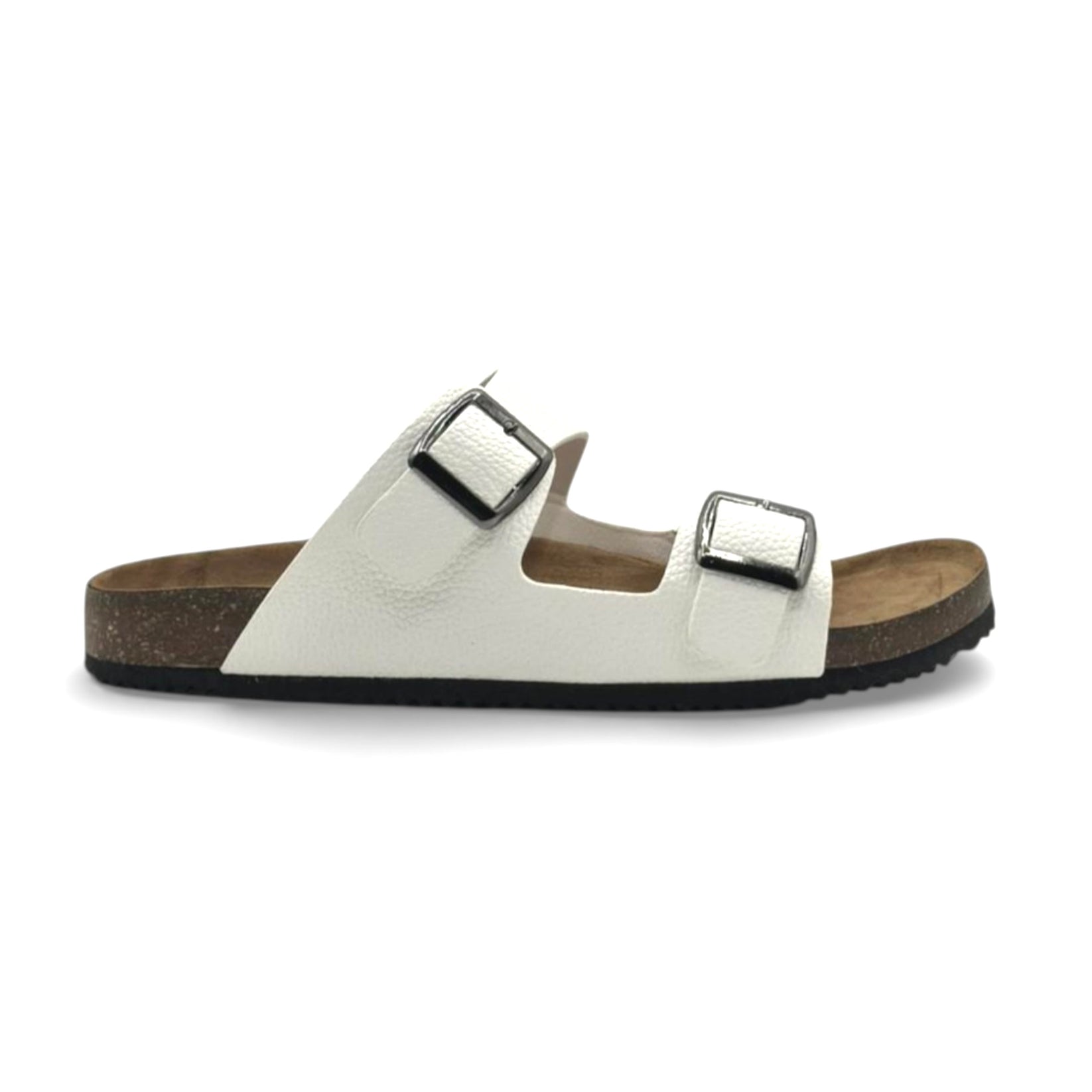 1st Running Double Strap Premium Slide “White”