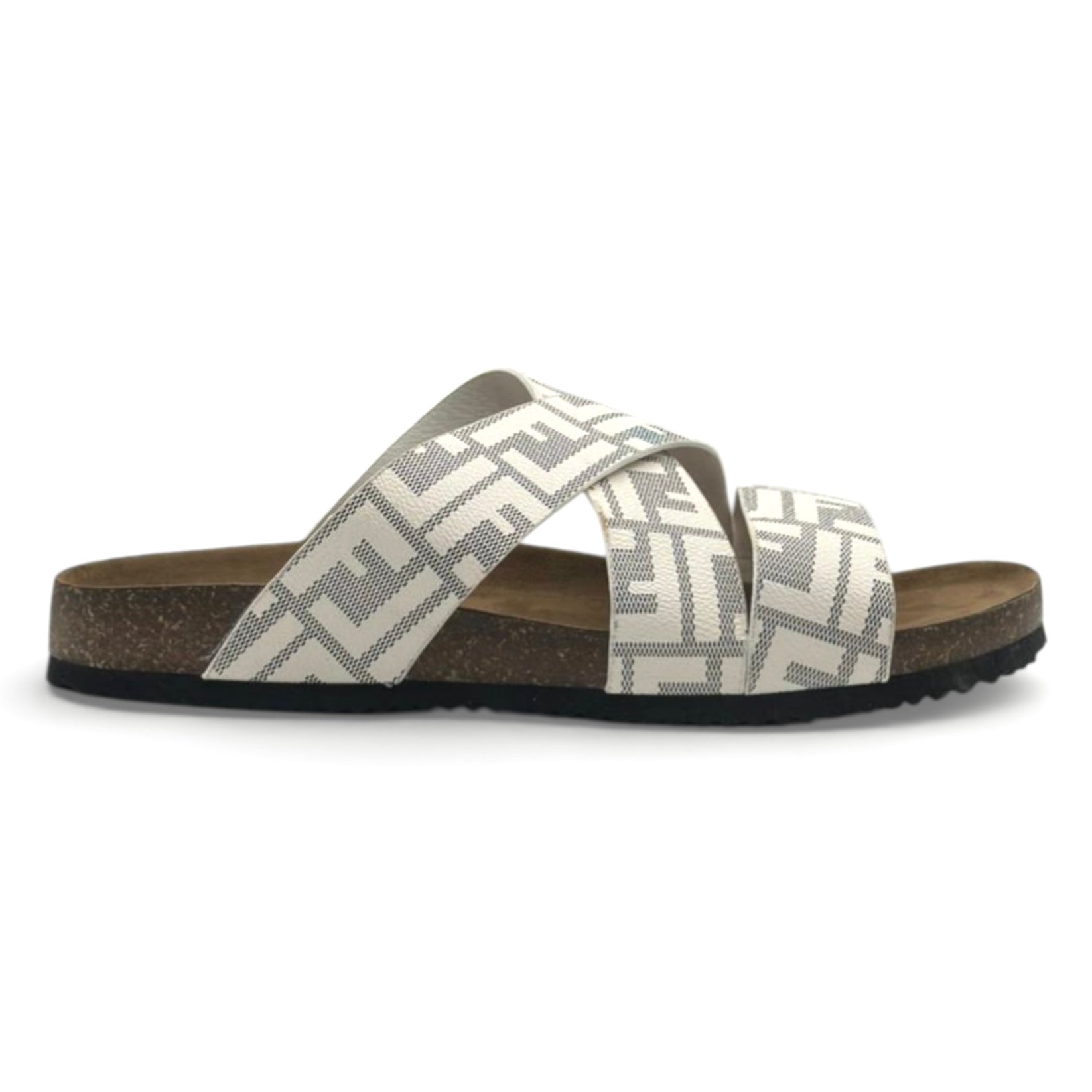 1st Running Cross-Strap Premium Slide “White”