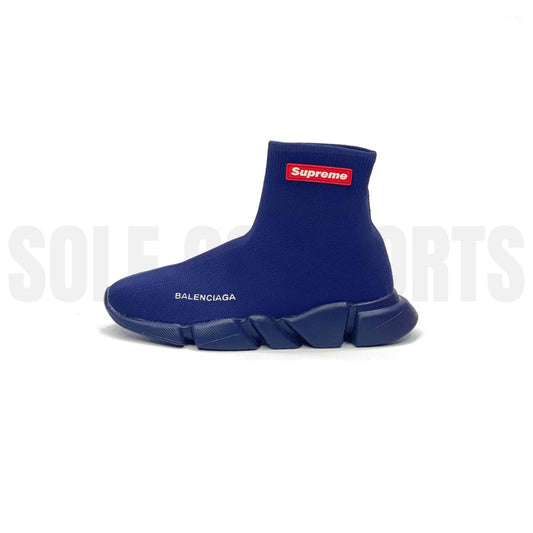 Balenciaga Speed 2.0 Knit Sock Blue - Sole Comforts