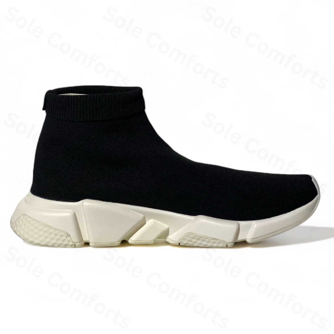 Balenciaga Speed 2.0 Knit Sock Black White